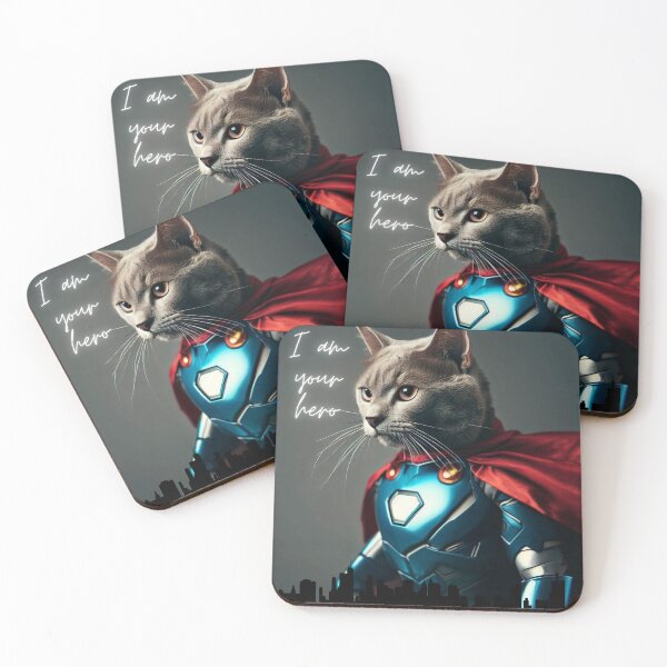 Item preview, Superhero Cat designed and sold by PatyCreations.