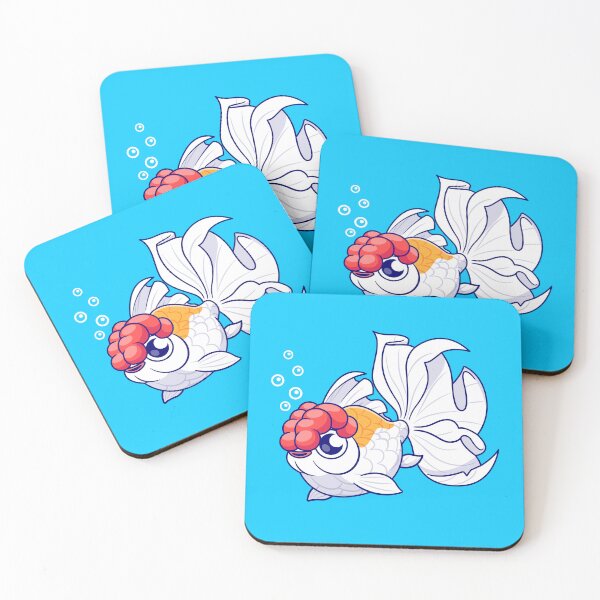 Item preview, Adorable Lionhead Goldfish in Playful Swim designed and sold by hjian8219.