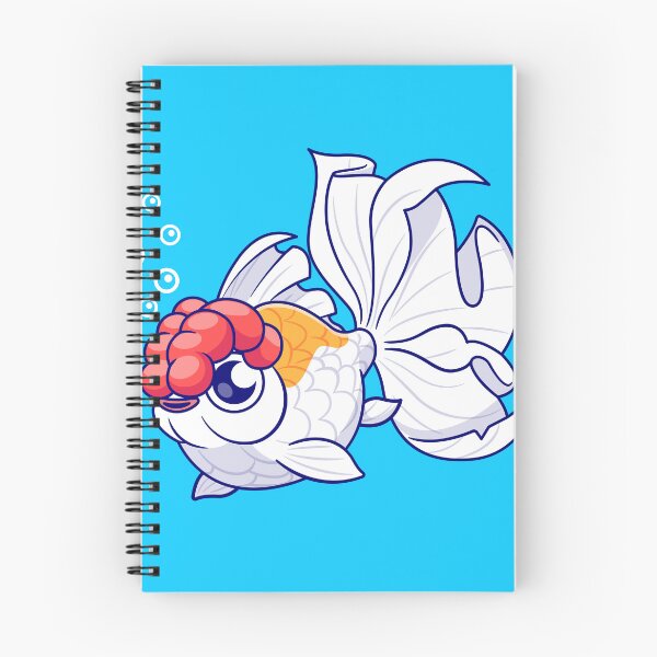 Item preview, Adorable Lionhead Goldfish in Playful Swim designed and sold by hjian8219.