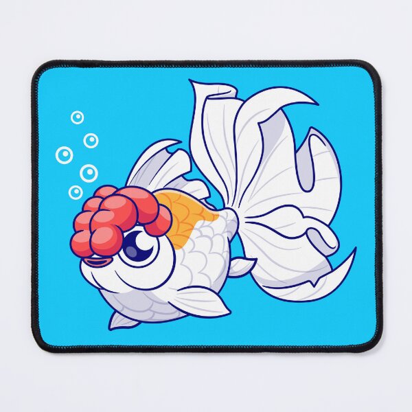Item preview, Adorable Lionhead Goldfish in Playful Swim designed and sold by hjian8219.