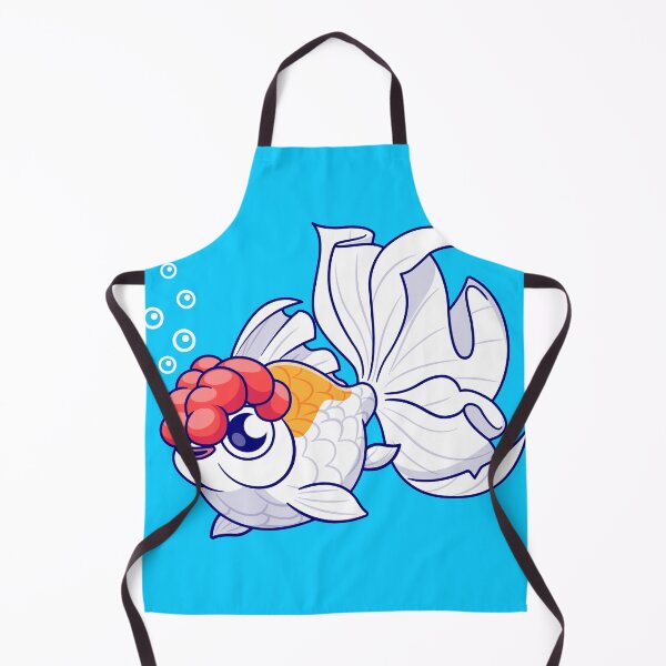 Item preview, Adorable Lionhead Goldfish in Playful Swim designed and sold by hjian8219.