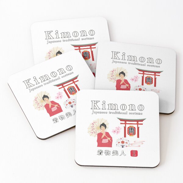 Item preview, Kawaii Japanese Woman Logo T-shirt with Kimono style designed and sold by Mika2525-smile.