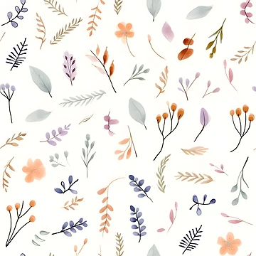 Artwork thumbnail, Botanical Pattern by NikFoxx