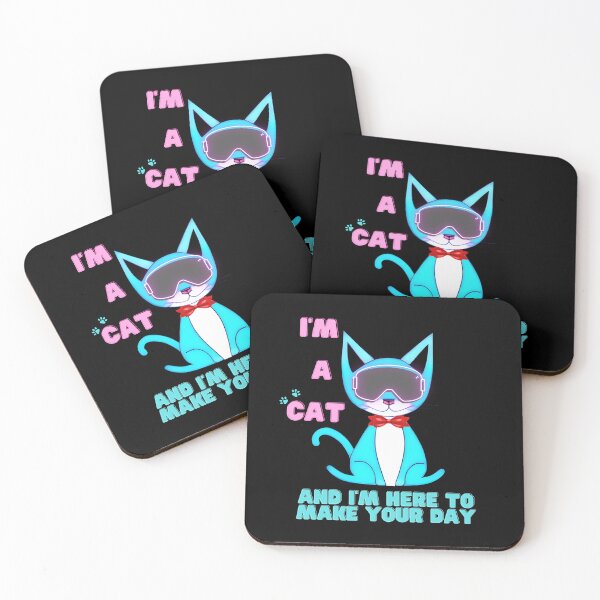 Item preview, Charming Cat Vibes: 'I'm a Cat and I'm Here to Make Your Day' Delight designed and sold by NB2u.