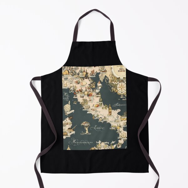 Item preview, Gastronomic Map of Italy 1949 Scarf designed and sold by pbhnnmdekip26.