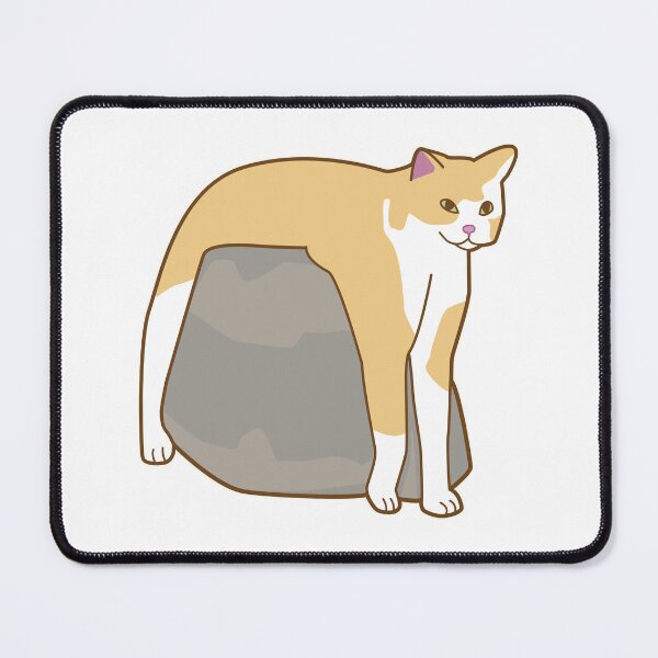 Item preview, cat on rock funny designed and sold by Rzera-.
