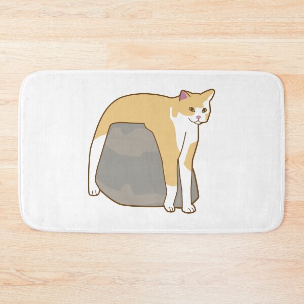 Item preview, cat on rock funny designed and sold by Rzera-.