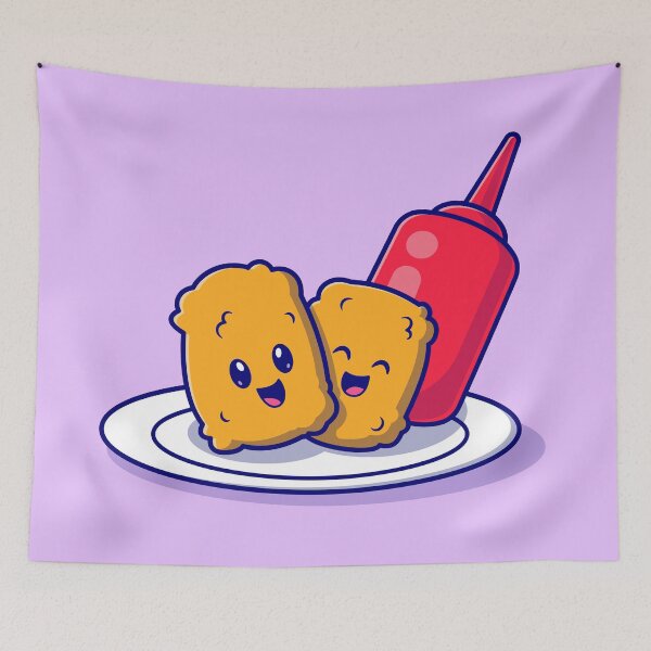 Item preview, Delightful Nugget Duo: Smiles and Sauce designed and sold by hjian8219.