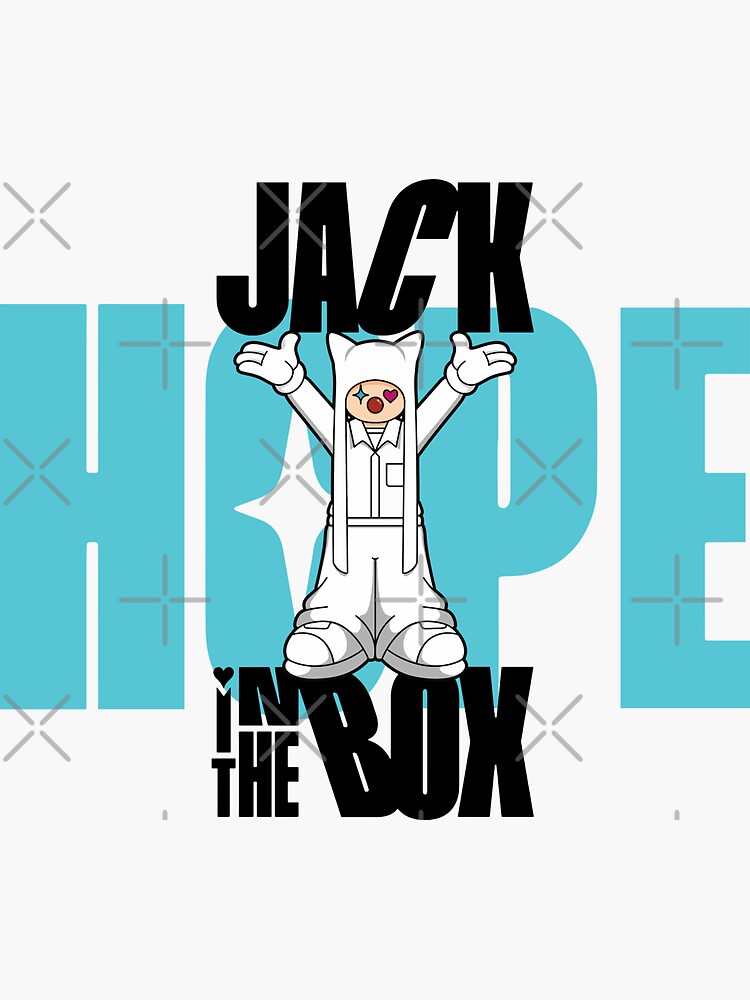 J Hope Jack in the box Sticker for Sale by Donnaunique