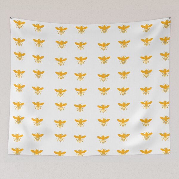 Item preview, flocked bees designed and sold by mothernatural.