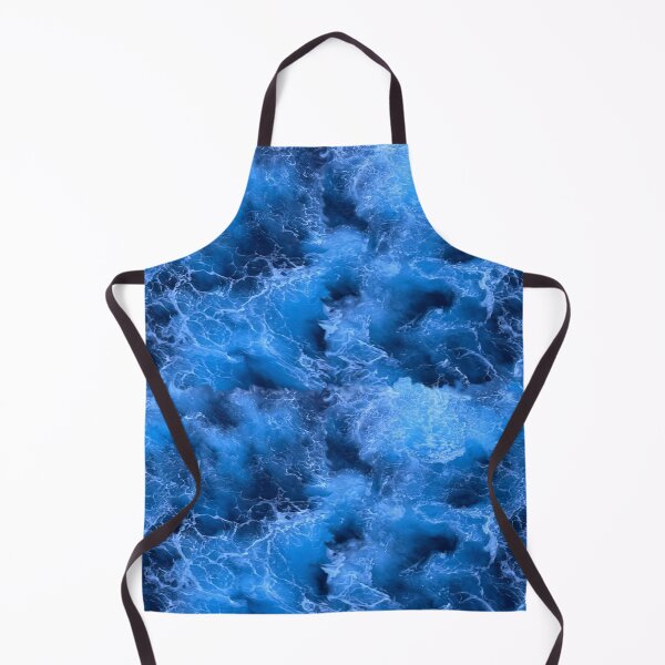 Item preview, Modern Ocean Water Blue Black White Waves Deep  designed and sold by WildCanyon.