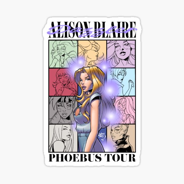 Alison Blaire Dazzler Phoebus Tour Sticker