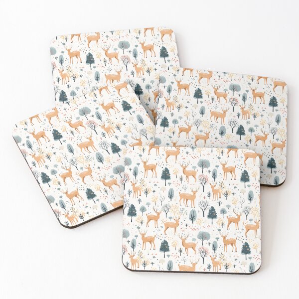 Item preview, Deer and Trees designed and sold by EvokeArtisan.