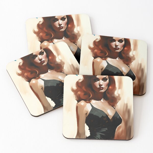 Item preview, Smokin' Redhead (Pulp Style Poster) designed and sold by PULPYFICTIONS.