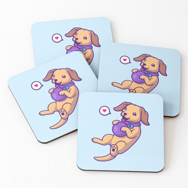 Item preview, Cute dog playing ball cartoon vector designed and sold by hjian8219.