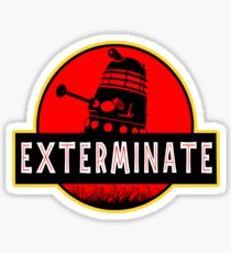 Darlek Exterminate Jurassic Park Dr Who Sticker