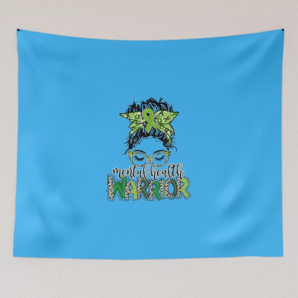 Item preview, Mental Health Awareness _ Mental Health Warrior Leopard  designed and sold by MaryClarka.