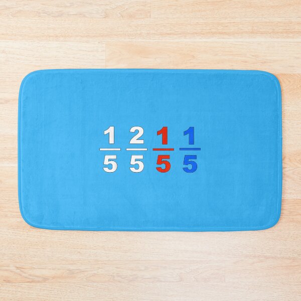 Item preview, One Fifth Two Fifth Red Fifth Blue Fifth Funny Math Humor  designed and sold by MaryClarka.