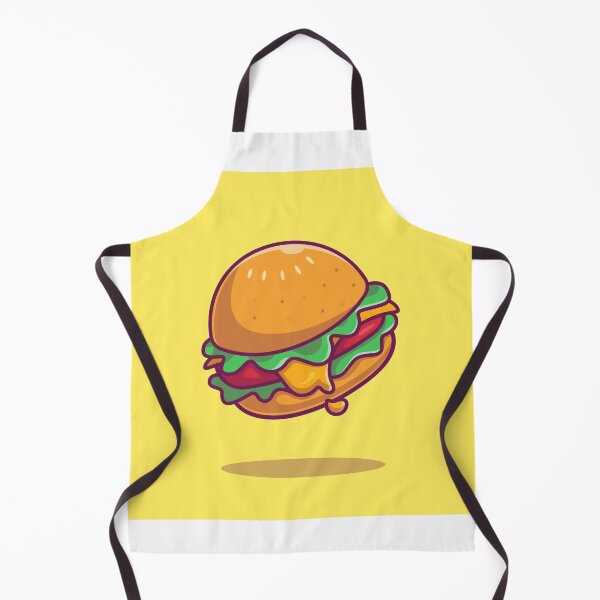 Item preview, Cheesy Delight: Cartoon Burger Icon Illustration designed and sold by hjian8219.