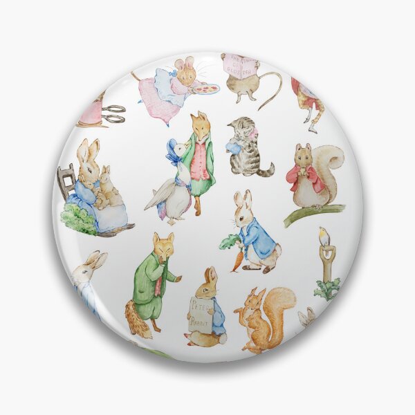 Artikelvorschau, Kindergartenfiguren, Peter Rabbit, Beatrix Potter-Collage entworfen und verkauft von SvetlanaArt.