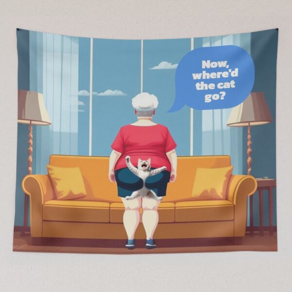 Item preview, Now, where'd the cat go? designed and sold by Roxburylane.