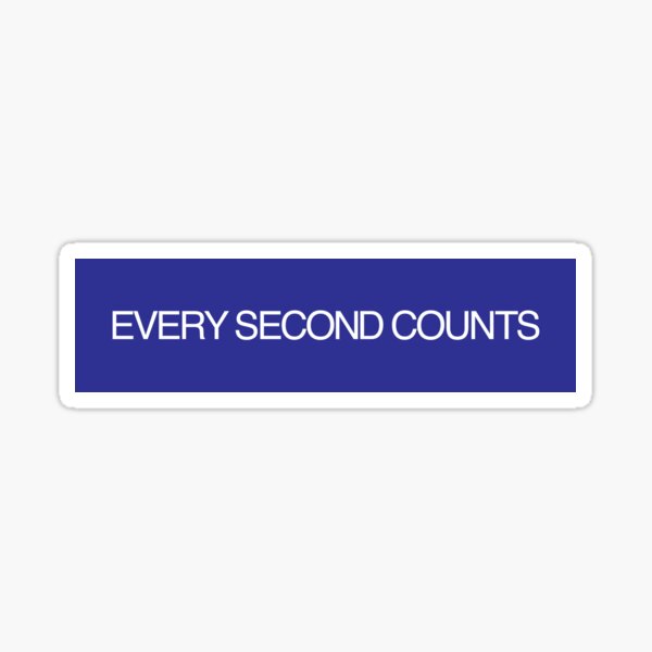 Every second counts clearance sportswear