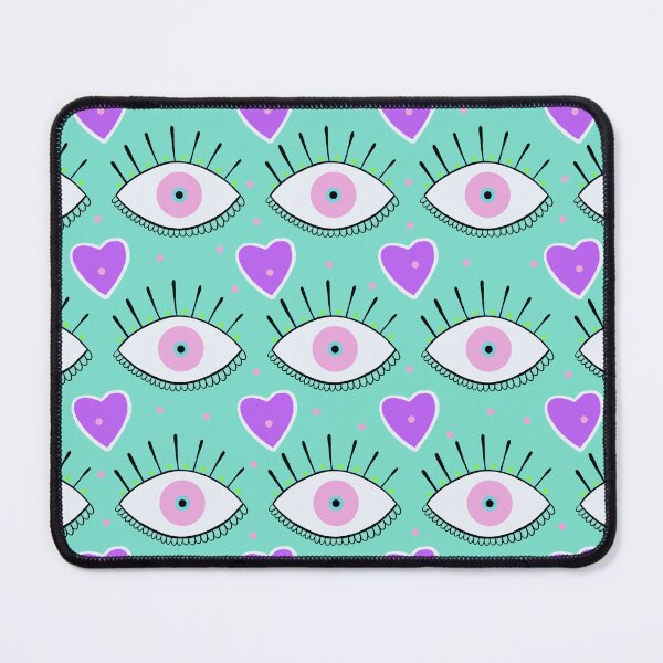 Item preview, Heart Evil Eye in Mint designed and sold by kookimoondesign.