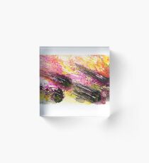 meteors are falling down Acrylic Block