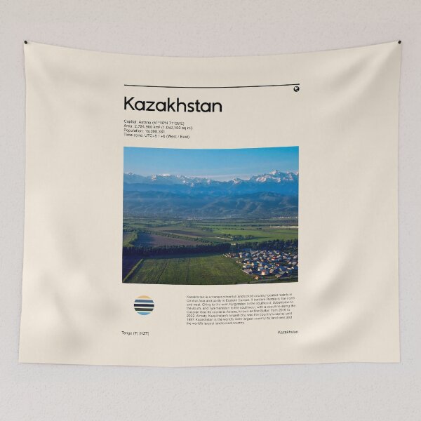 Item preview, Visit Kazakhstan (Travel poster) designed and sold by RabbitK.