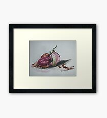 Red Onions Framed Print