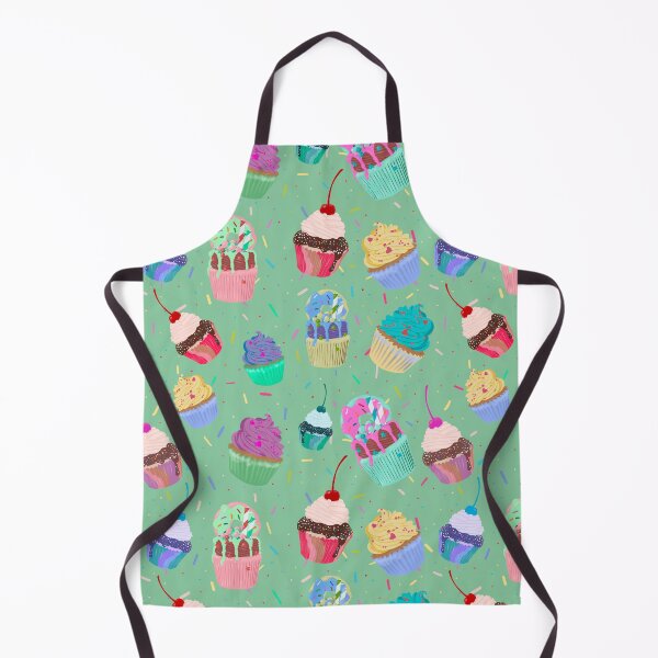 Item preview, Cupcake Madness Pattern in Mint designed and sold by kookimoondesign.