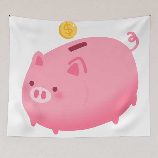 Artikelvorschau, Niedliche kawaii rosa Sparschwein-Spardose entworfen und verkauft von Narukuku.
