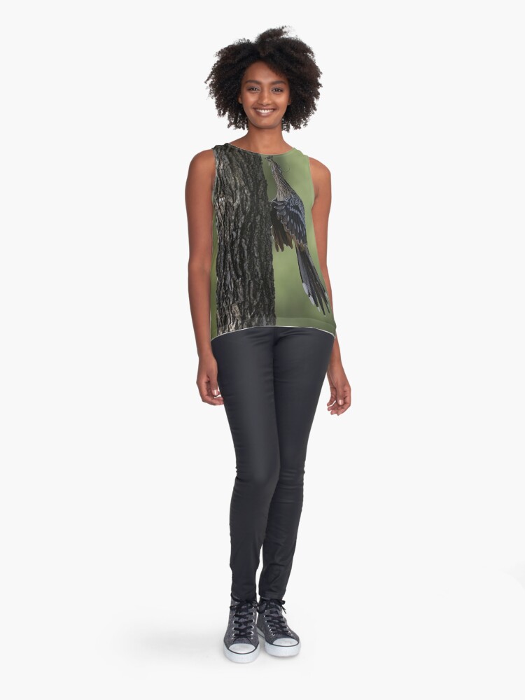 Thumbnail 3 of 6, Sleeveless Top, Hungry baby roadrunner at the nest designed and sold by Puttaswamy Ravishankar.