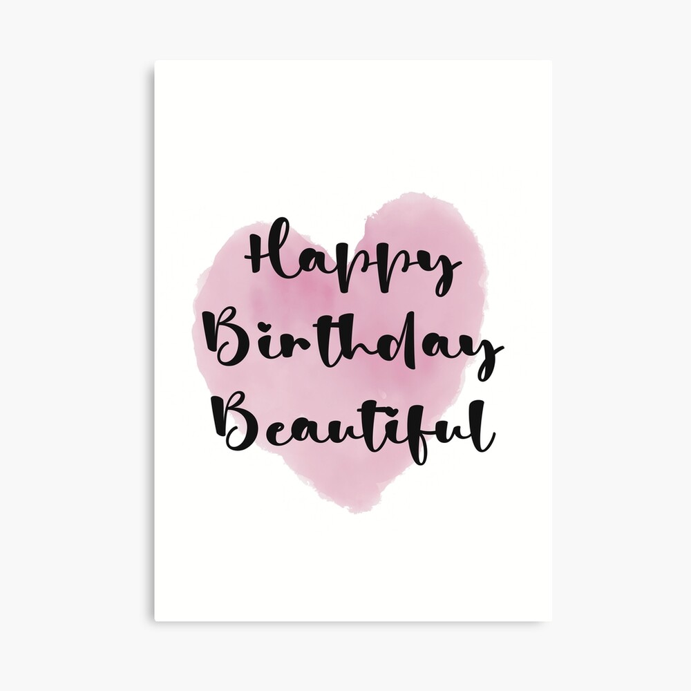 Happy Birthday Beautiful  Poster