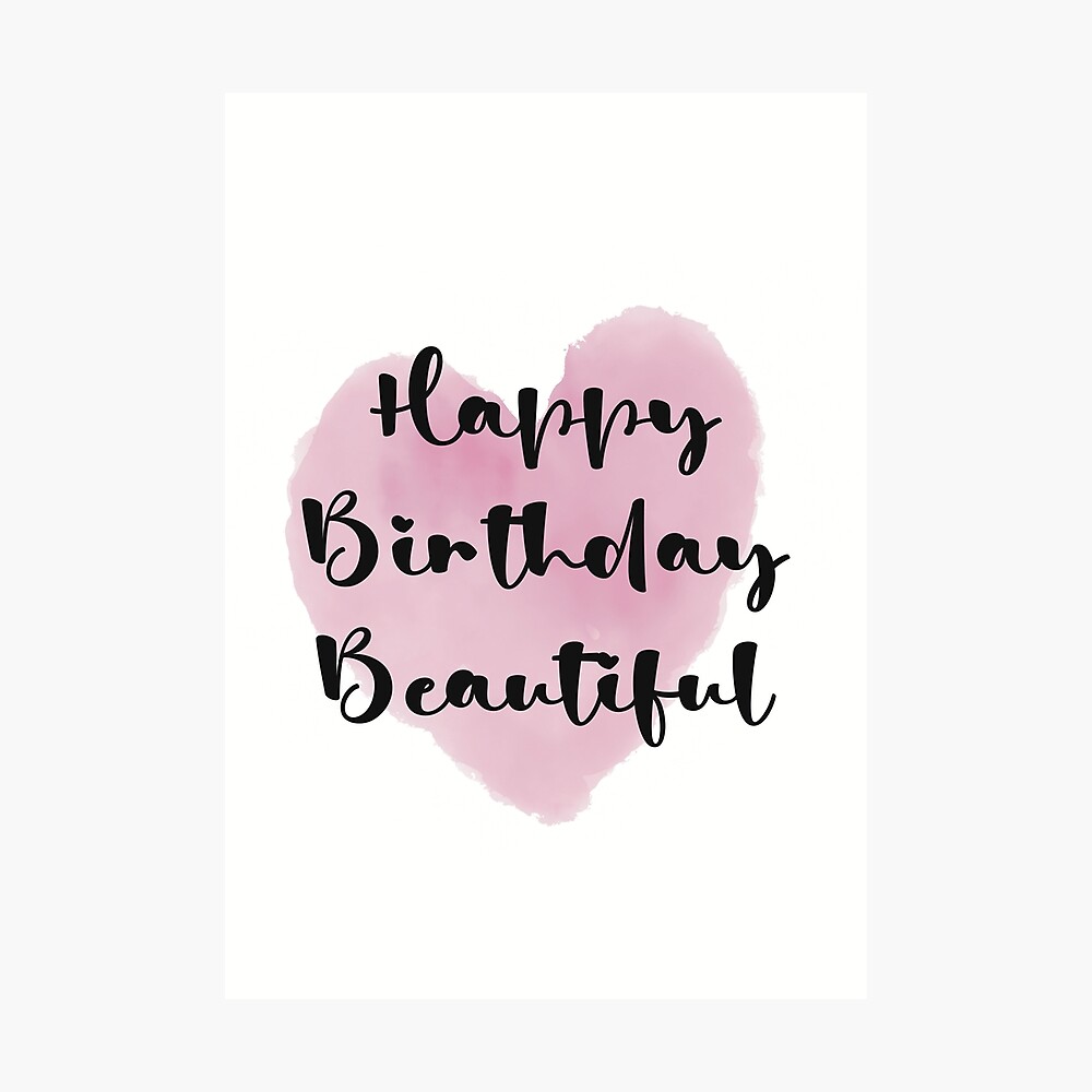 Happy Birthday Beautiful  Poster