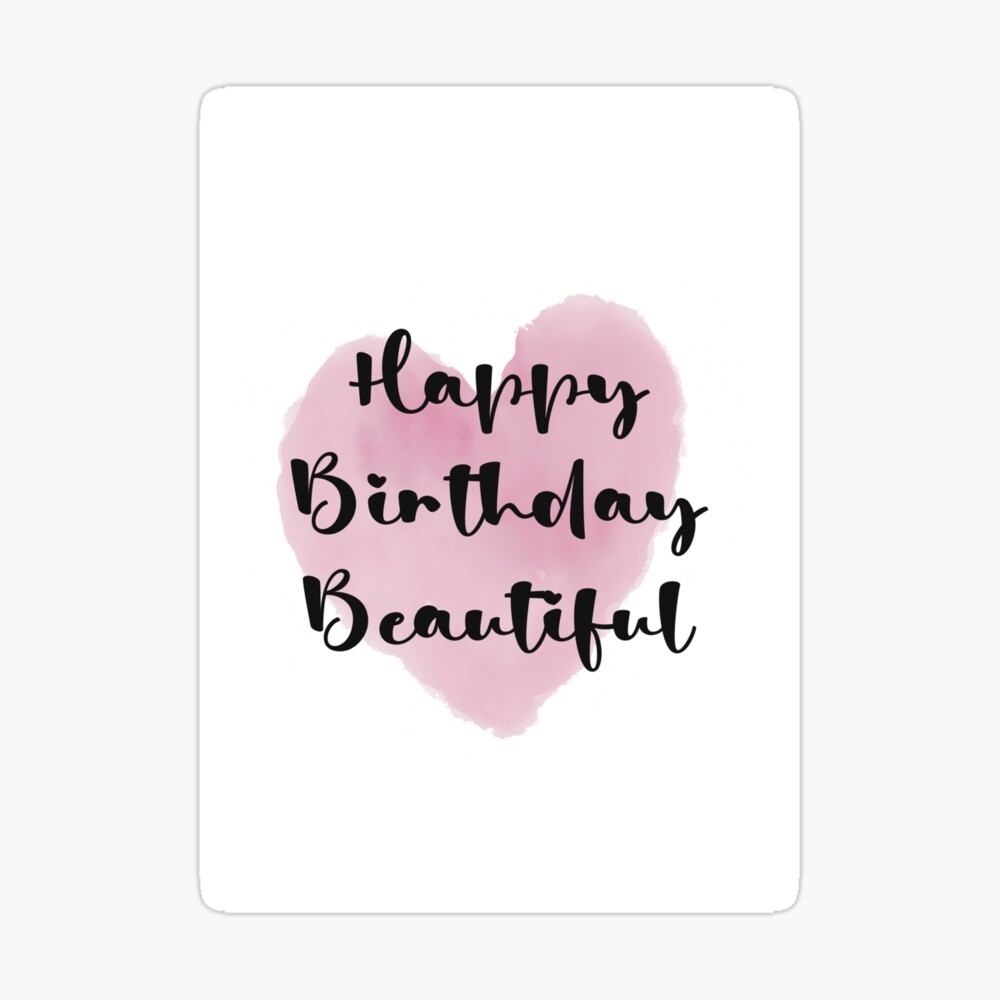 Happy Birthday Beautiful  Poster