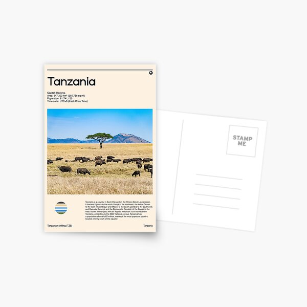 Item preview, Visit Tanzania (Travel poster) designed and sold by RabbitK.