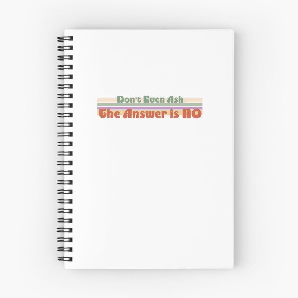 Item preview, Retro Word Art - "Don't Even Ask. The Answer is NO." designed and sold by commonlyarts.