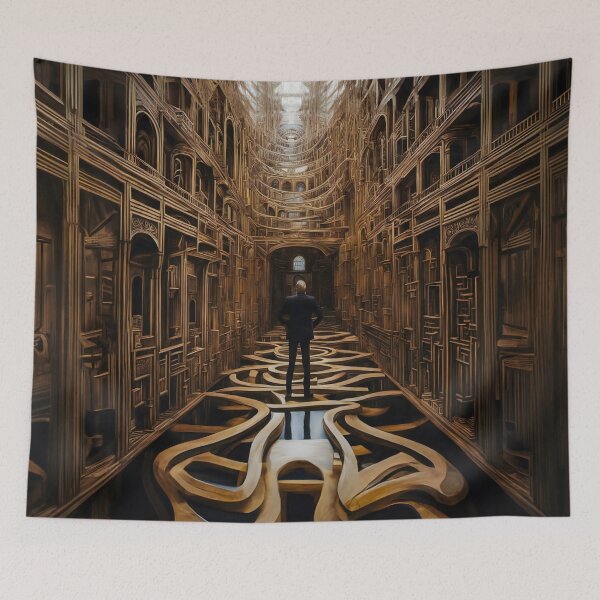 Item preview, The Wooden Corridor designed and sold by PictureNZ.