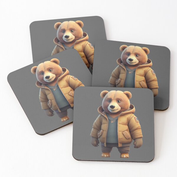Item preview, Cute Bear - Wearing a jacket designed and sold by positivVibesArt.