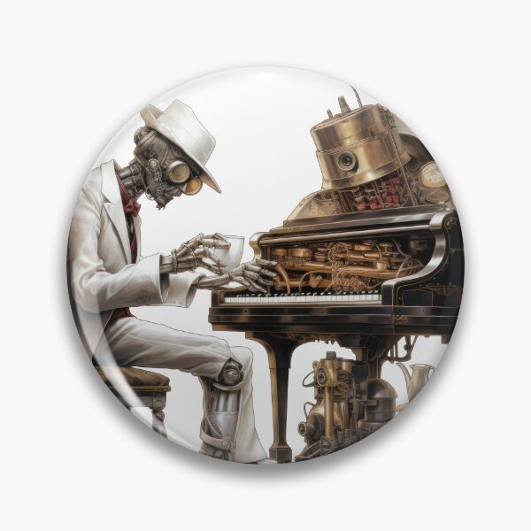 Item preview, Steam Powered Jazz Cafe Band Piano designed and sold by SteamJazzCafe.