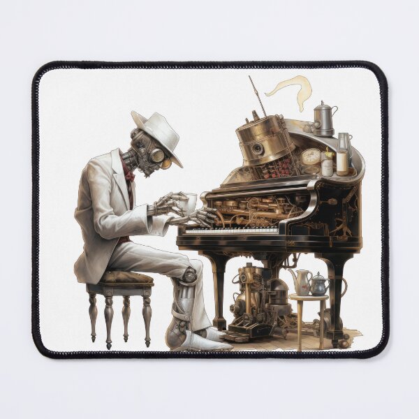 Item preview, Steam Powered Jazz Cafe Band Piano designed and sold by SteamJazzCafe.