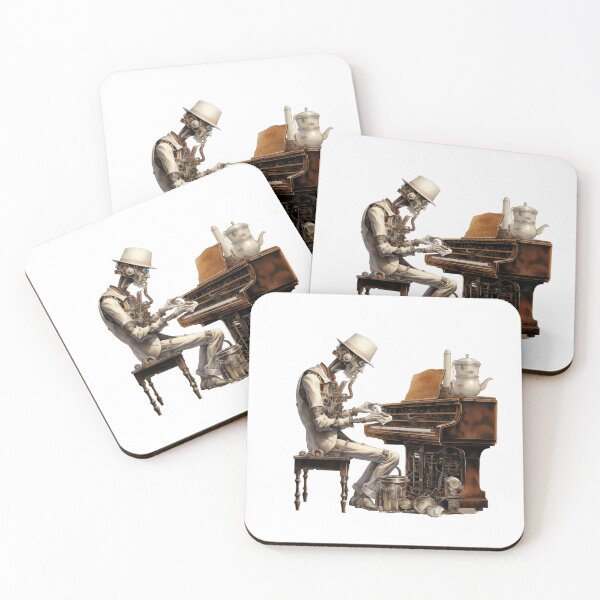 Item preview, Powered Jazz Cafe Band Piano designed and sold by SteamJazzCafe.