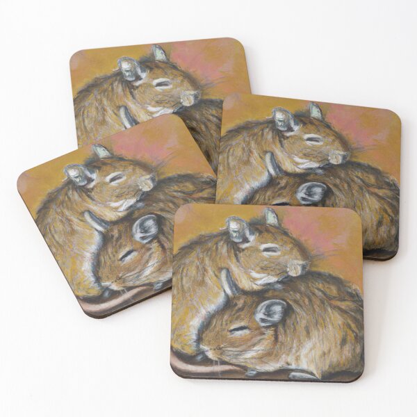 Item preview, Cute Degu Oil Painting designed and sold by soulfulprintss8.