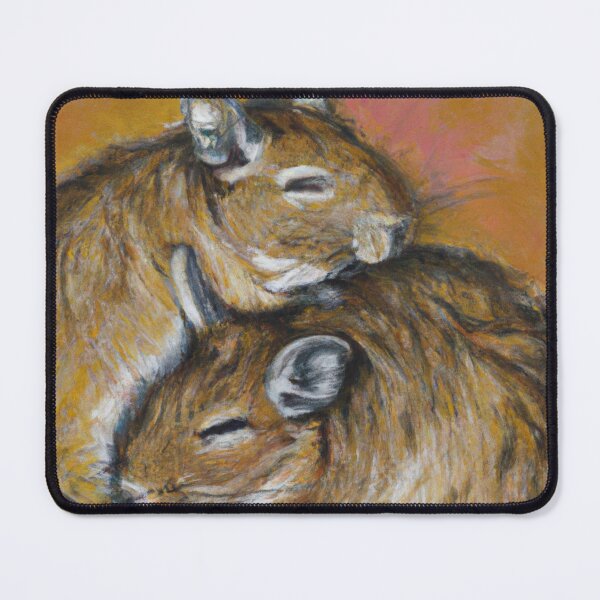 Item preview, Cute Degu Oil Painting designed and sold by soulfulprintss8.
