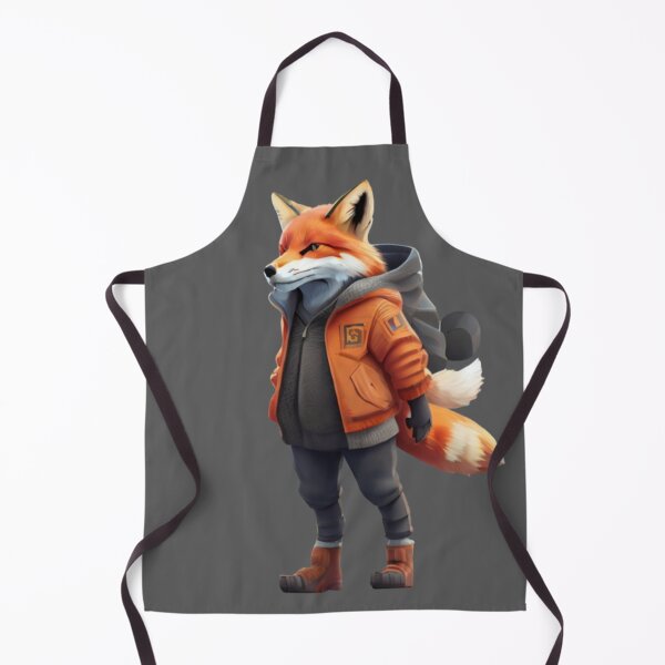 Item preview, Cunning Fox - Wearing a jacket - II designed and sold by positivVibesArt.