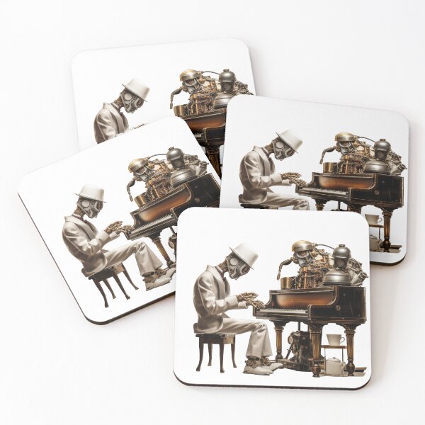 Item preview, Steam Powered Jazz Cafe Band Piano designed and sold by SteamJazzCafe.