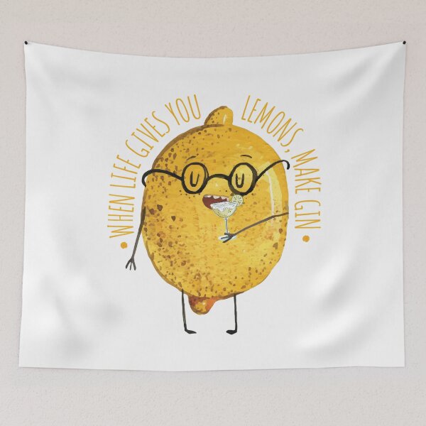 Item preview, When Life Gives You Lemons Make Gin designed and sold by chillaxcats.