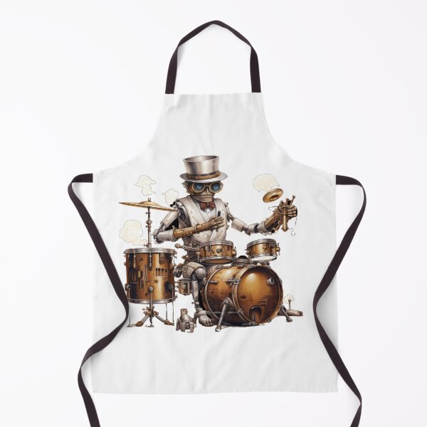 Item preview, Steam Powered Jazz Cafe Band Drums designed and sold by SteamJazzCafe.