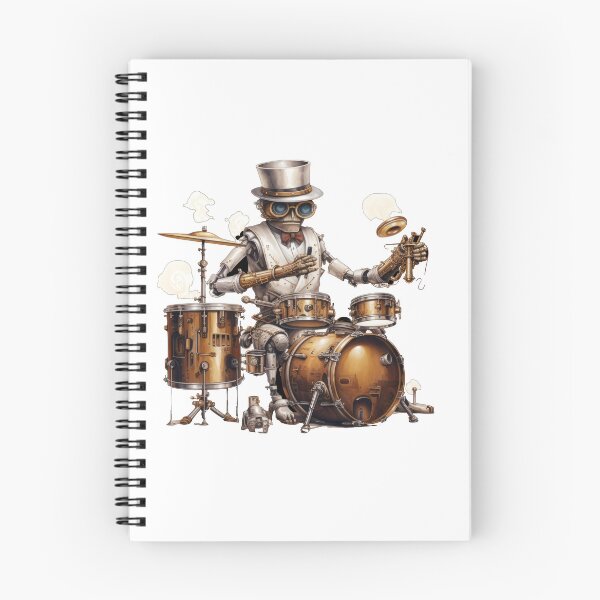 Item preview, Steam Powered Jazz Cafe Band Drums designed and sold by SteamJazzCafe.
